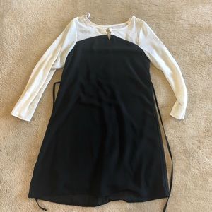 Cute mymichelle black A-line dress, size 14 kids